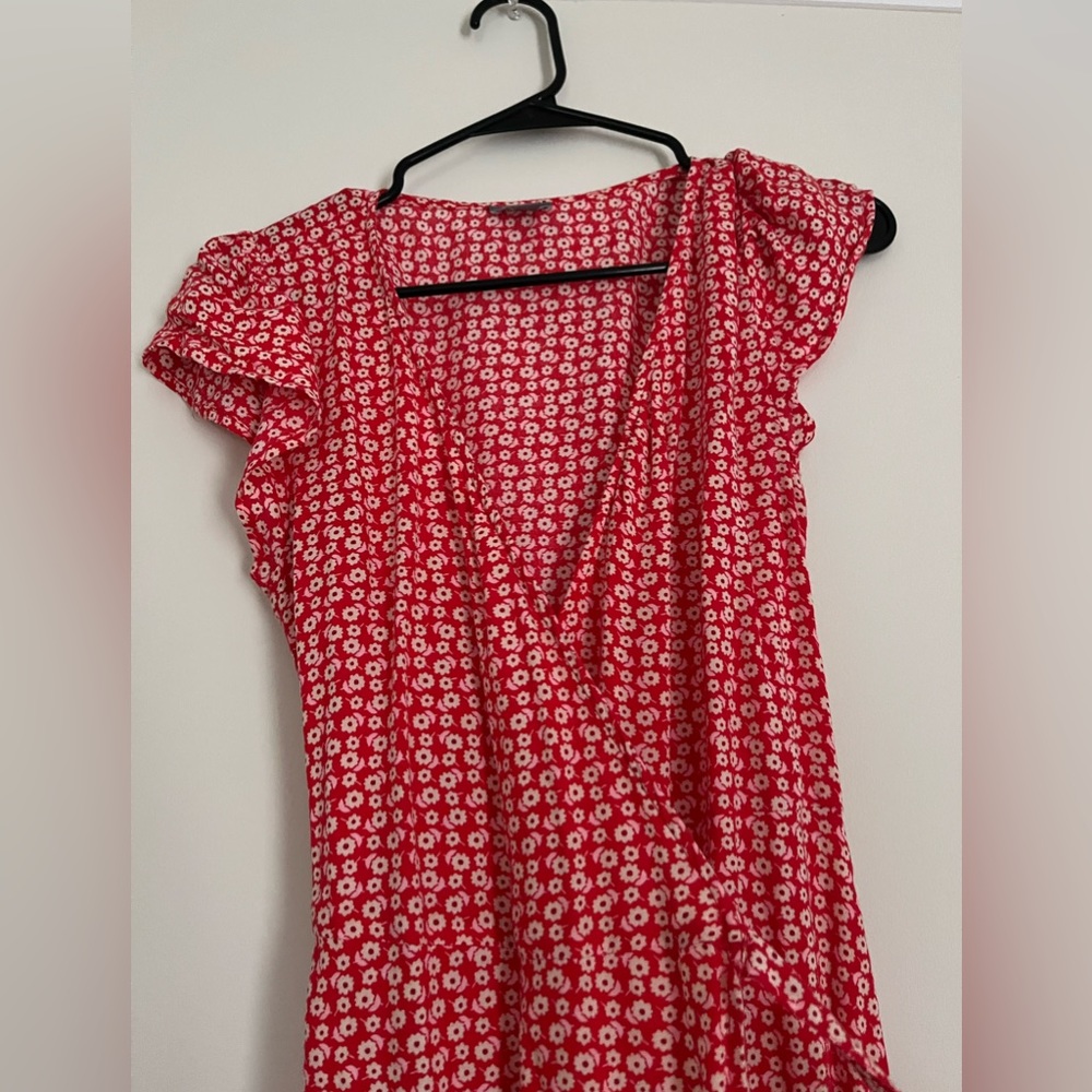 Wrap Dress Red Aerie